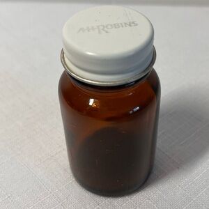 Antique, Amber Medicine, Bottle, AH Robins